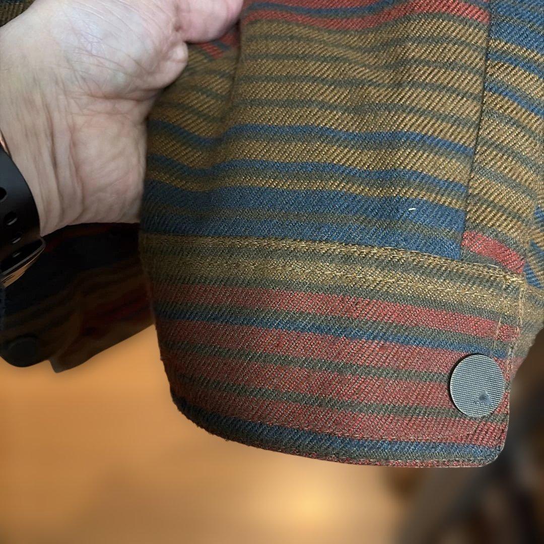 【最終値下大人気美品】BURTON 中綿フーディジャケット ボーダー柄Lサイズ