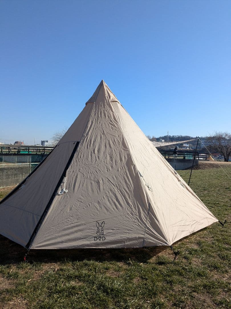 DOD　ワンポールテントL　T8-200-TN　おまけキャノピーポール付き