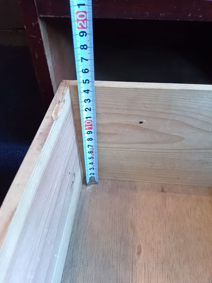 木製書類箱　三段棚　引き出し付き　昭和十一年　レトロ　ヴィンテージ