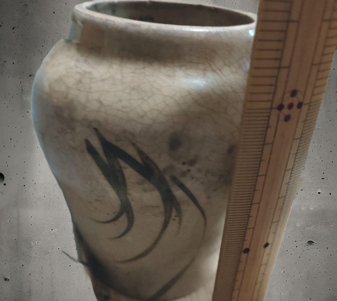 マ*サ様 李朝鉄絵　小壺　時代物　骨董　朝鮮美術