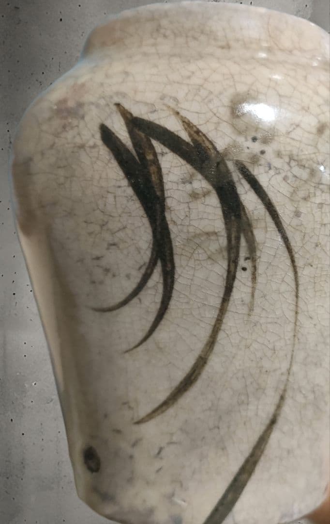 マ*サ様 李朝鉄絵　小壺　時代物　骨董　朝鮮美術