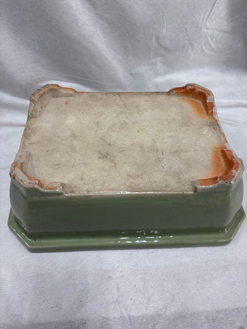 水盤　青磁　盆栽鉢　陶磁器　工芸品