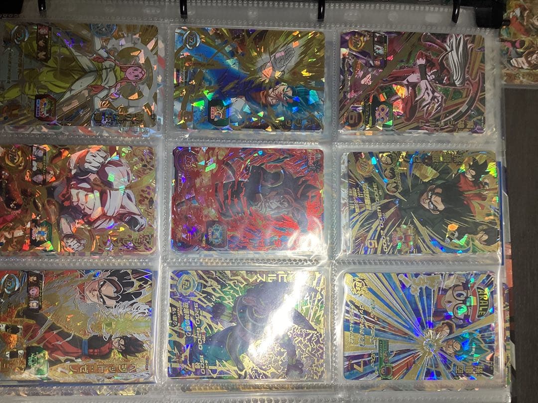 ドラゴンボールヒーローズカードと七周年バインダー