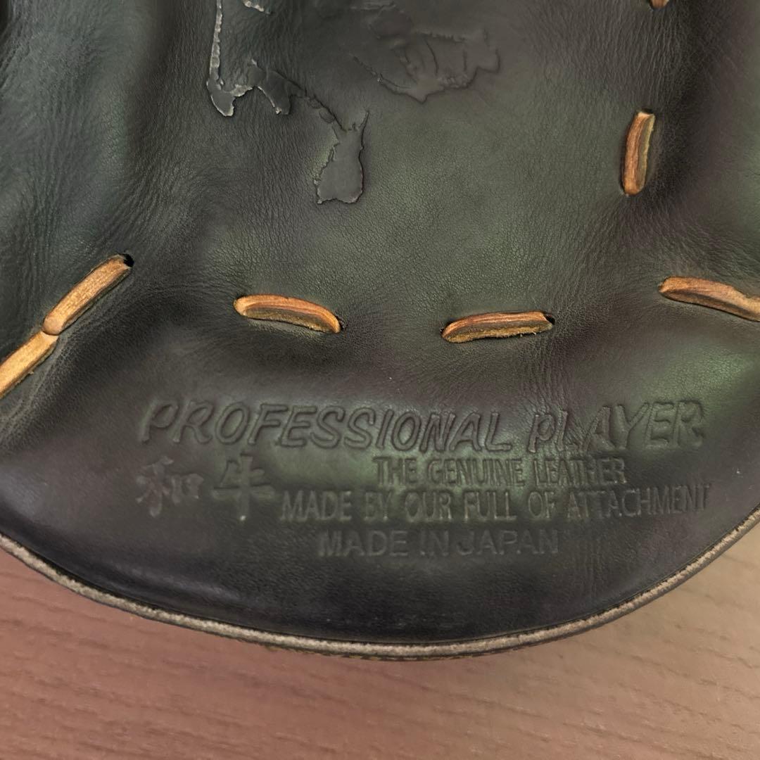 ハタケヤマキャッチャーミット硬式野球グローブ 黒