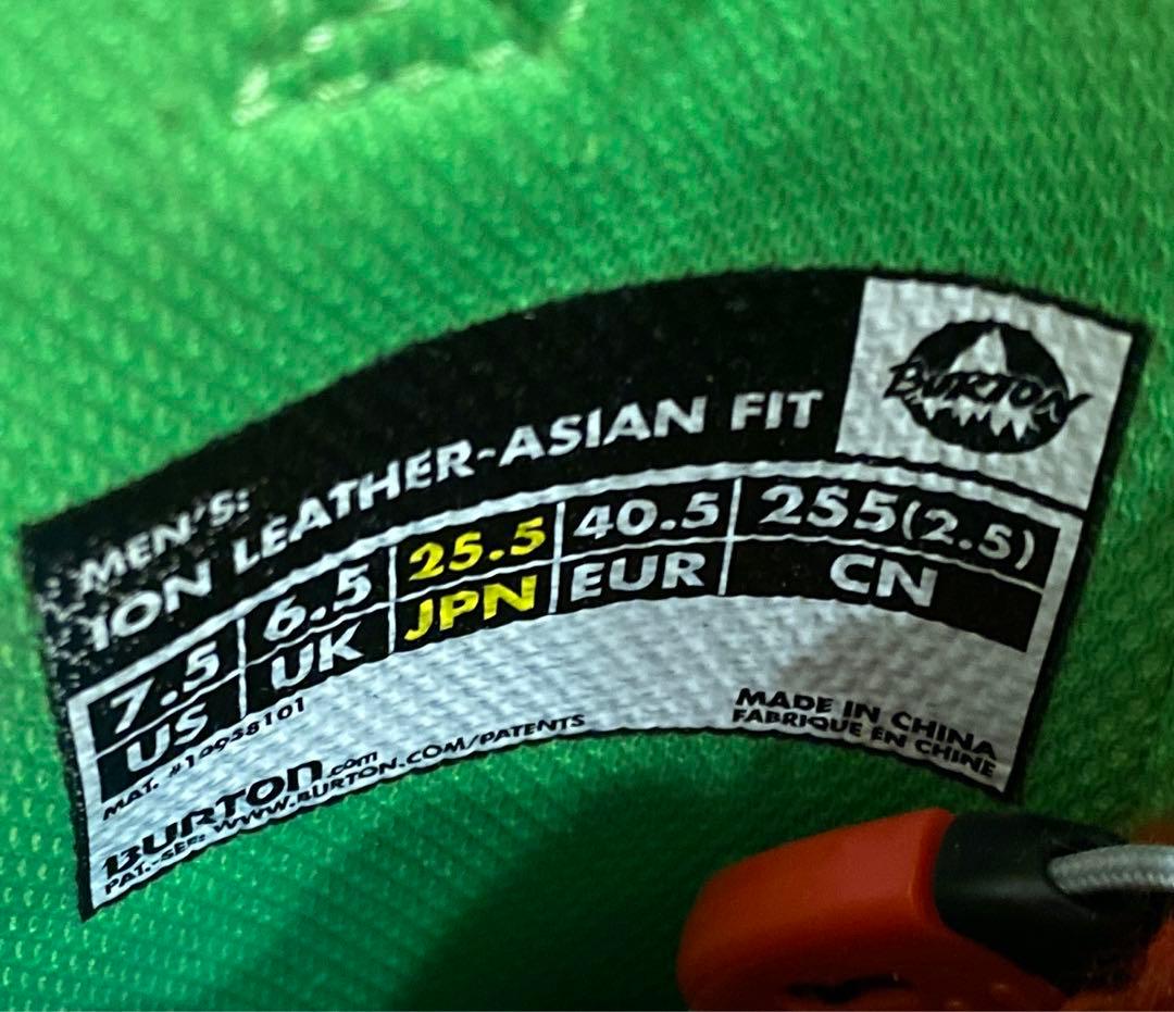 【即日発送】BURTON ION LEATHER-ASIANFIT 25.5cm