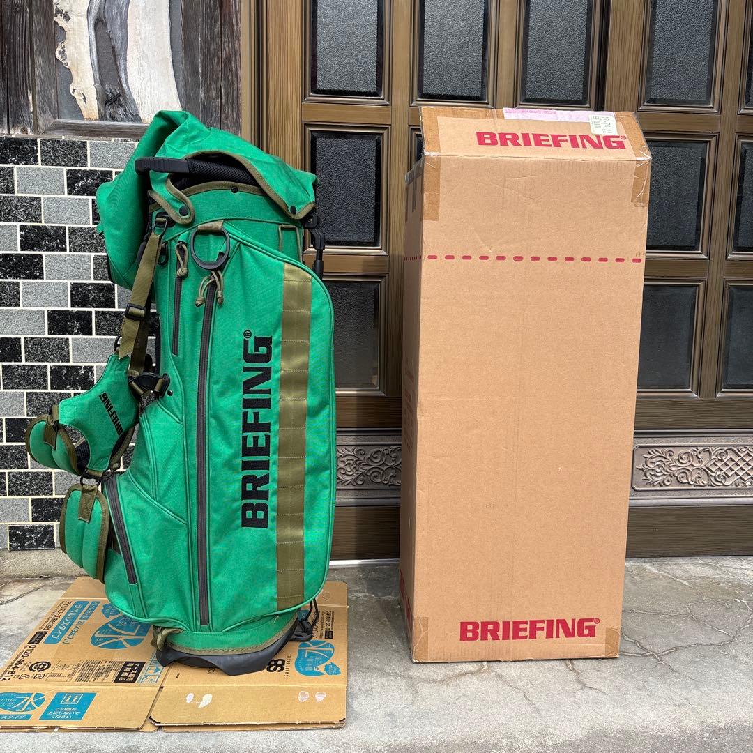 限定100個のBRIEFING グリーンキャディバッグ 箱付き