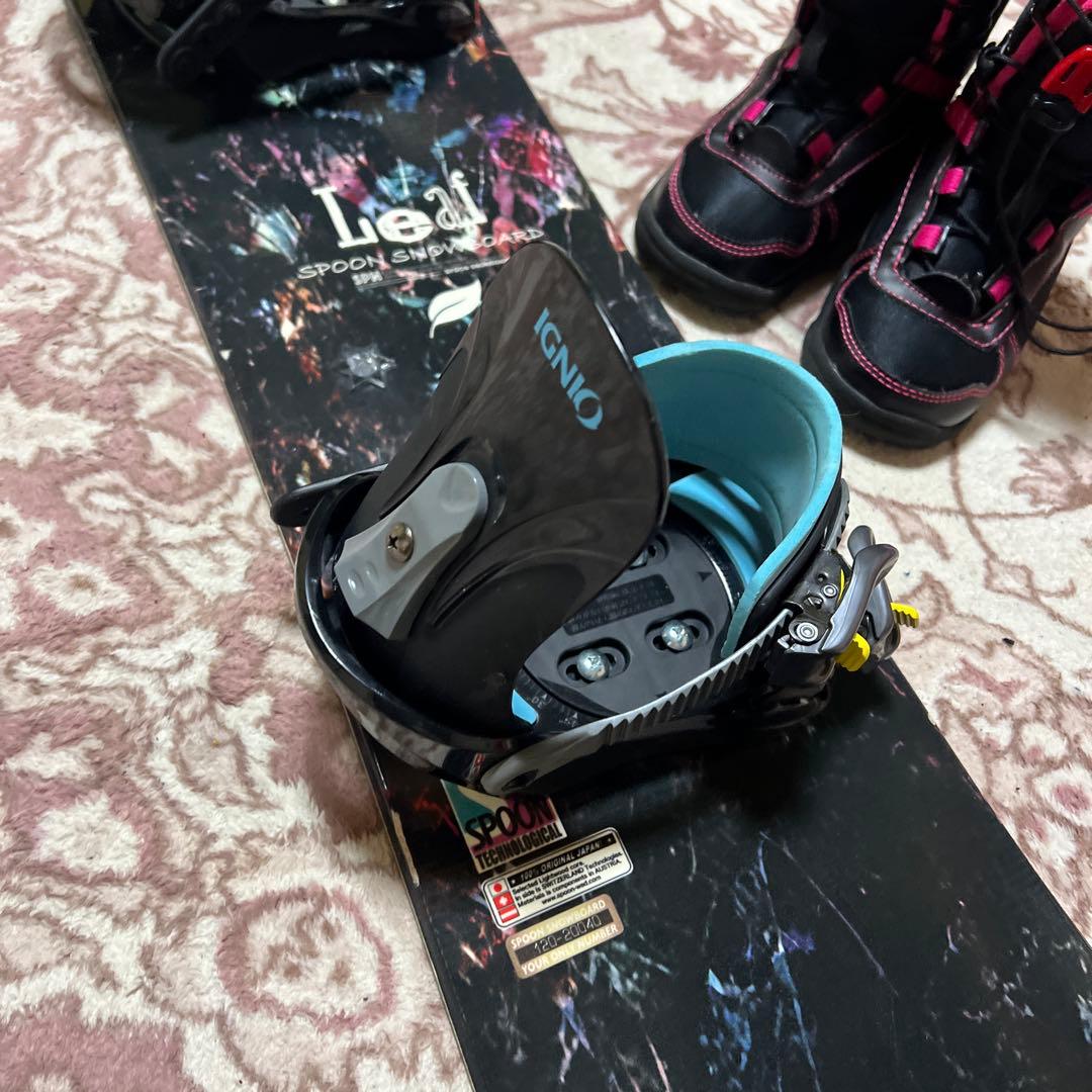 美品 子供用スノーボード 120cm ブーツ 21cm 3点セット 22-23