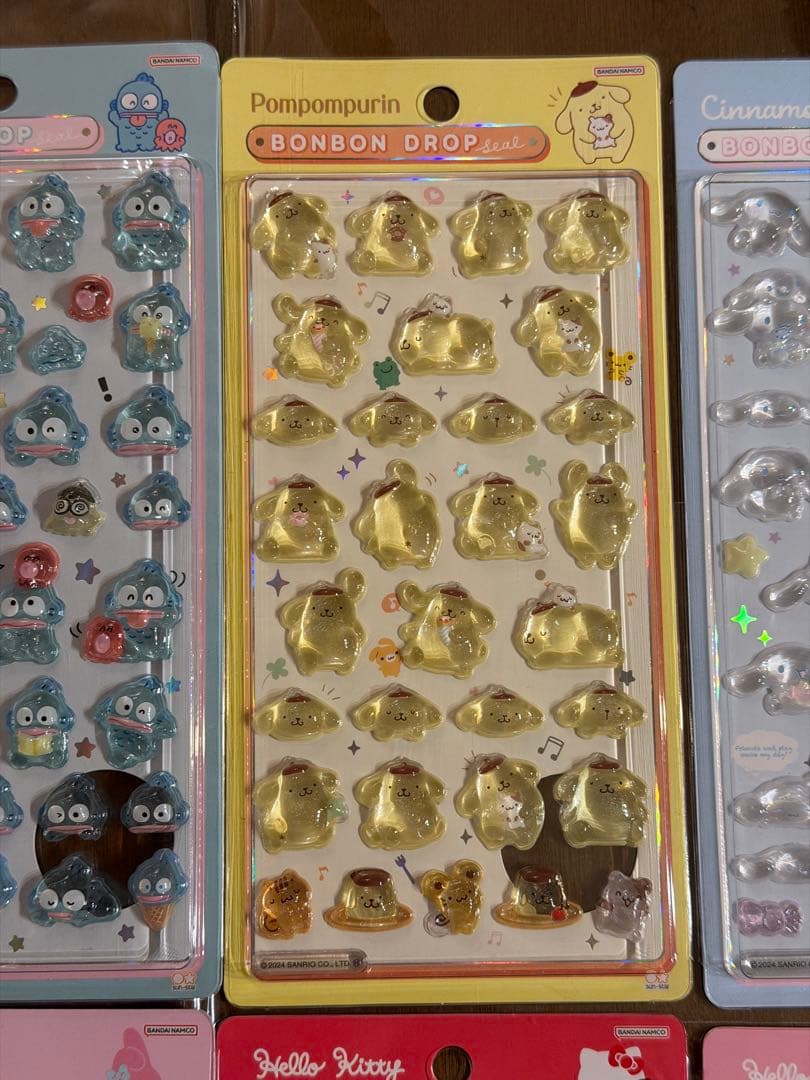 【正規品】ボンボンドロップシール サンリオ 第1弾 8点セット まとめ売り