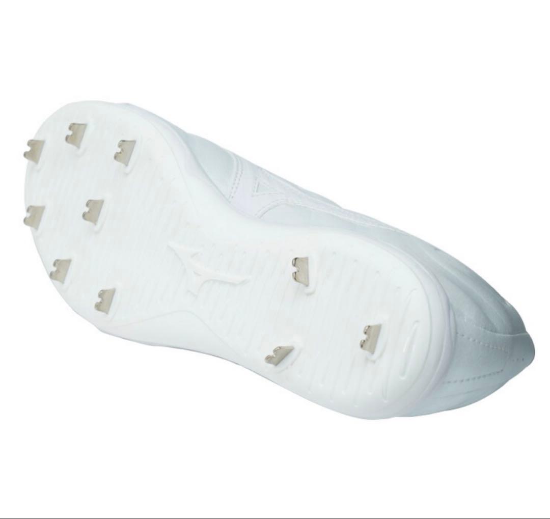 【球速が上がるスパイク】ミズノプロ 野球白スパイク 投手向け スピードレボ プロ