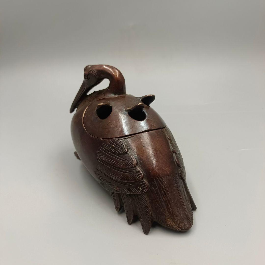 銅器 香炉 白鳥薫香炉 香道具 茶道具 装飾品 工芸品 美術品 置物