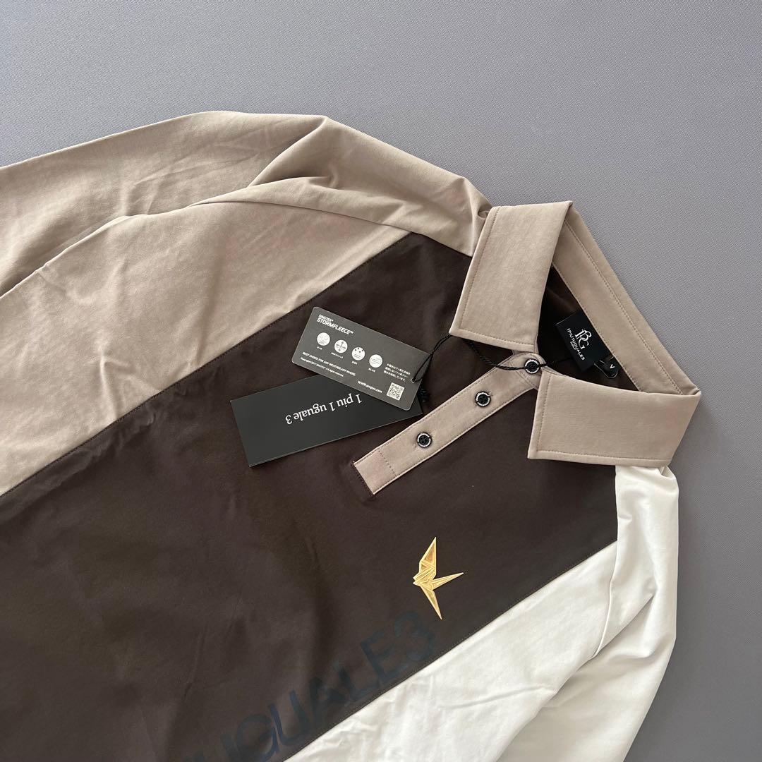 【新品】1piu1uguale3 GOLF 現行モデル　長袖　ポロシャツ　メンズ