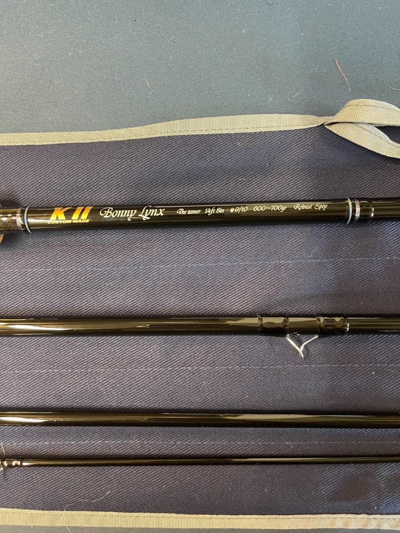 KⅡ猫王14.8ｆｔ　9/10　フライフィッシング　フライロッド　フライリール