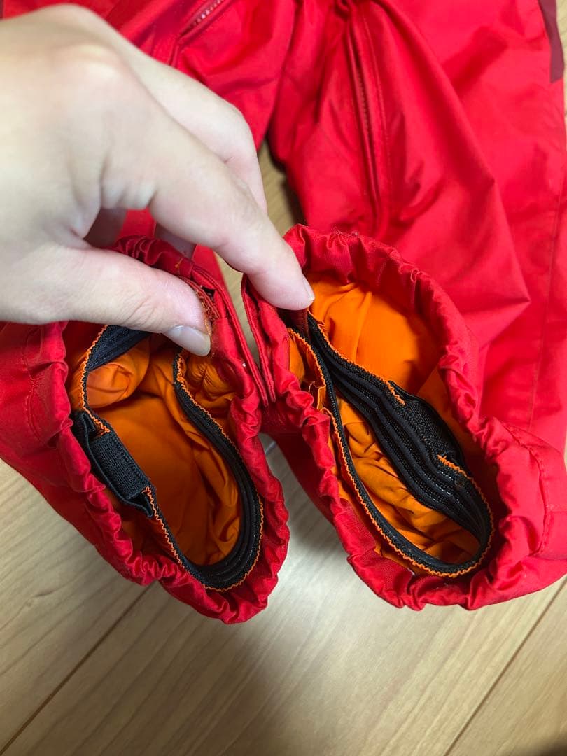 mont-bell スキーウェア レッド つなぎ　100