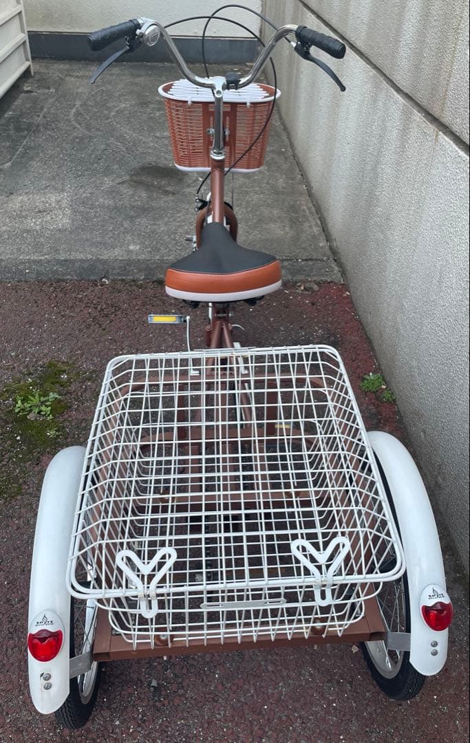 大人用三輪自転車 シニア自転車 三輪車 カゴ付き 折りたたみ自転車