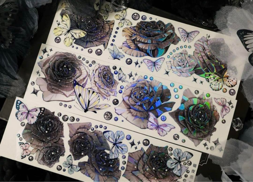 NEW手帐《暗夜盛宴》海外マスキングテープ　マステ 【1187】