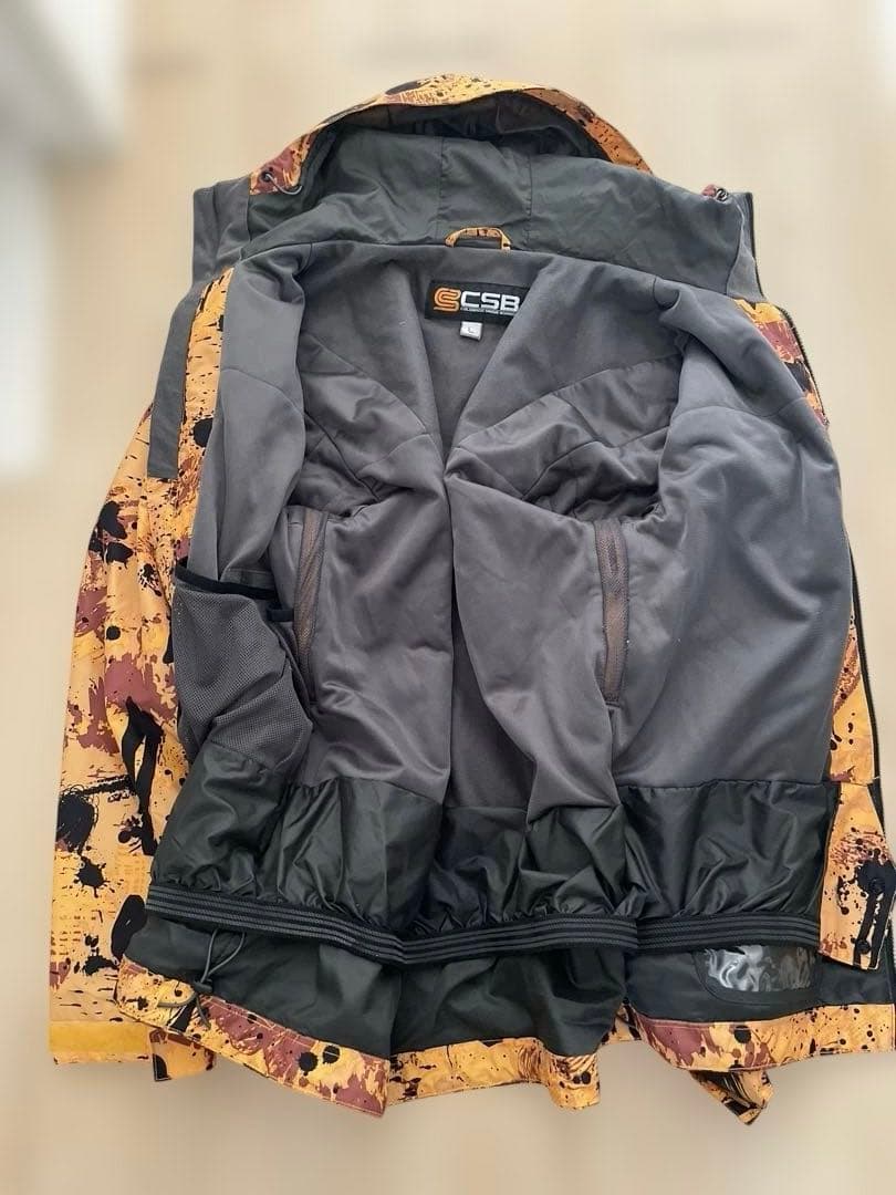 スノーボードウェア上下 セット（黄/茶）