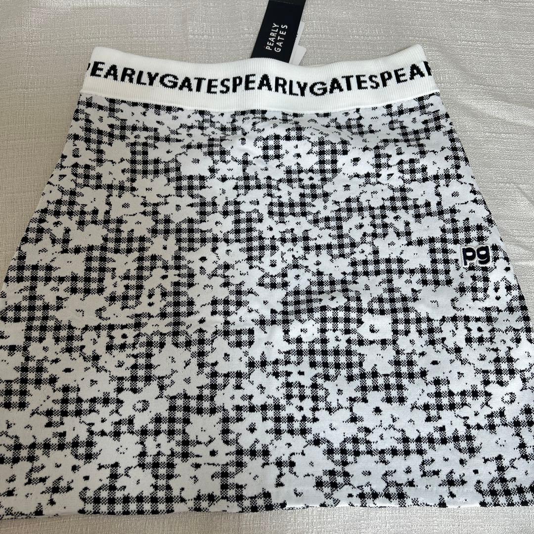 パーリーゲイツ ☆新品タグ付き☆レディース １(Ｍ相当)薄手ニットスカート