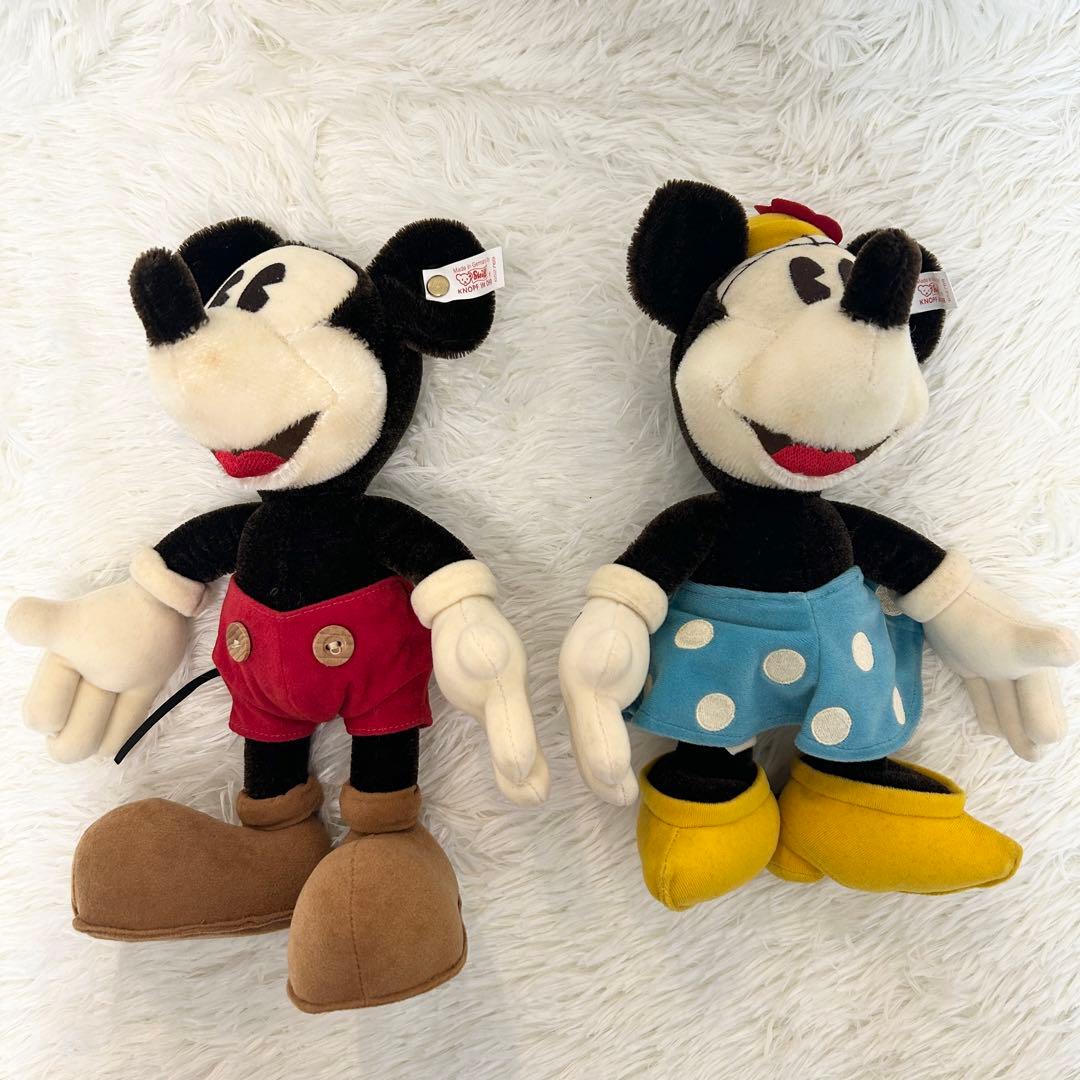 ✨美品✨ Steiff シュタイフ　ディズニー　70周年記念　ミッキー　ミニー
