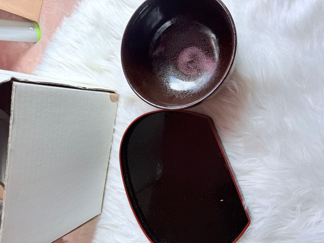 花柄装飾の漆器 椀