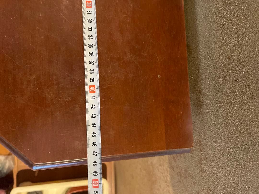 イタリア　象嵌　4段縦型のチェスト　コンソール