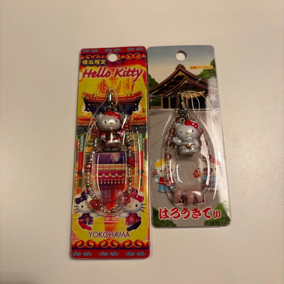 ハローキティ ストラップセット 観光名所デザイン　根付け　10個セット