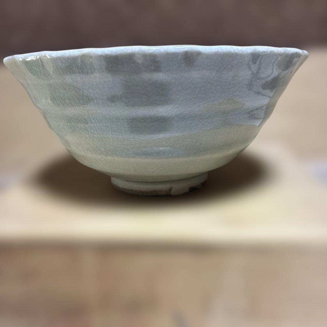 時代瀬戸　加藤春花　灰釉染付文人画　鉢　整理品