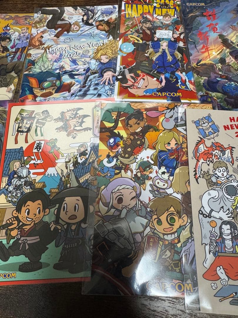 カプコン モンハン フィギュア ポストカード モンスターハンター 指人形 セット