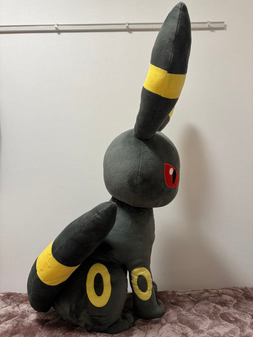 【　希少品　】等身大ブラッキー　おすわり　ポケモンセンター　ぬいぐるみ　受注生産