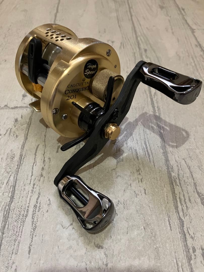 シマノ　初代　01カルカッタコンクエスト201 Mgスプール&ハイギヤ　軽量化