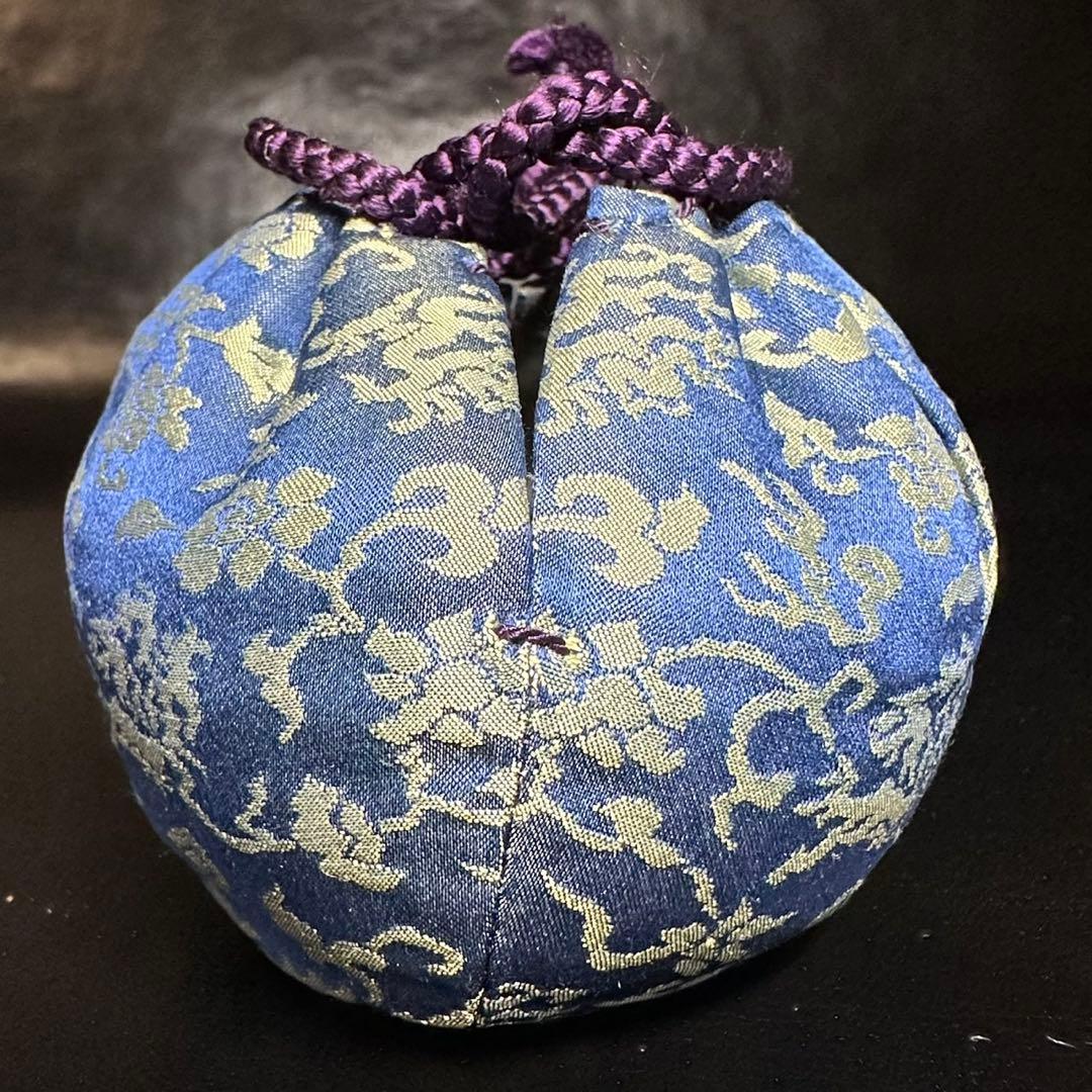 ★茶道具！高麗青磁 茶入(替蓋付)！韓国人間国宝『申 相浩』造！共箱/仕覆付！★