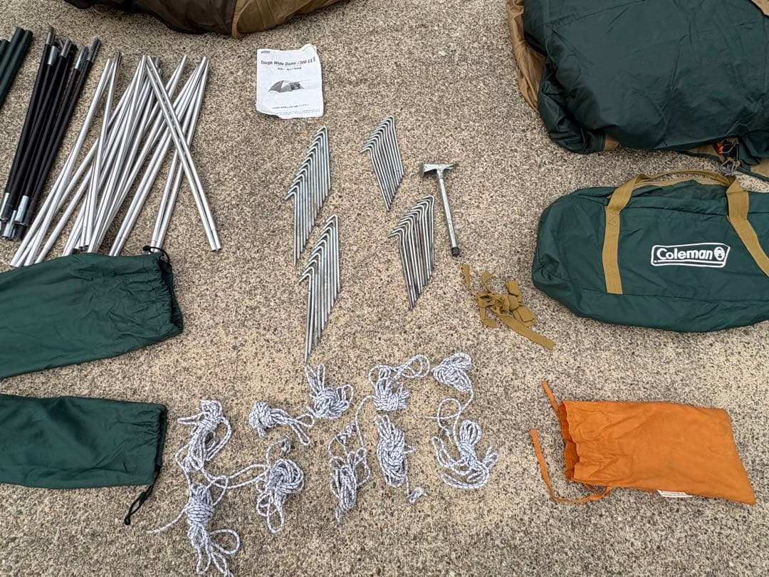 d*3様 【ジャンク】Colemanコールマンテントタフワイドドーム/300EX