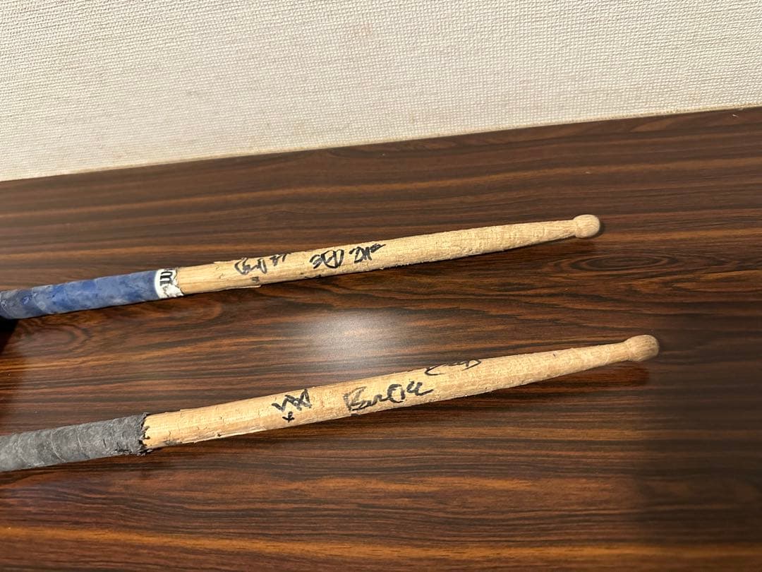 ゼブラヘッド　ZEBRAHEAD　サイン入り　ドラムスティック　2本セット