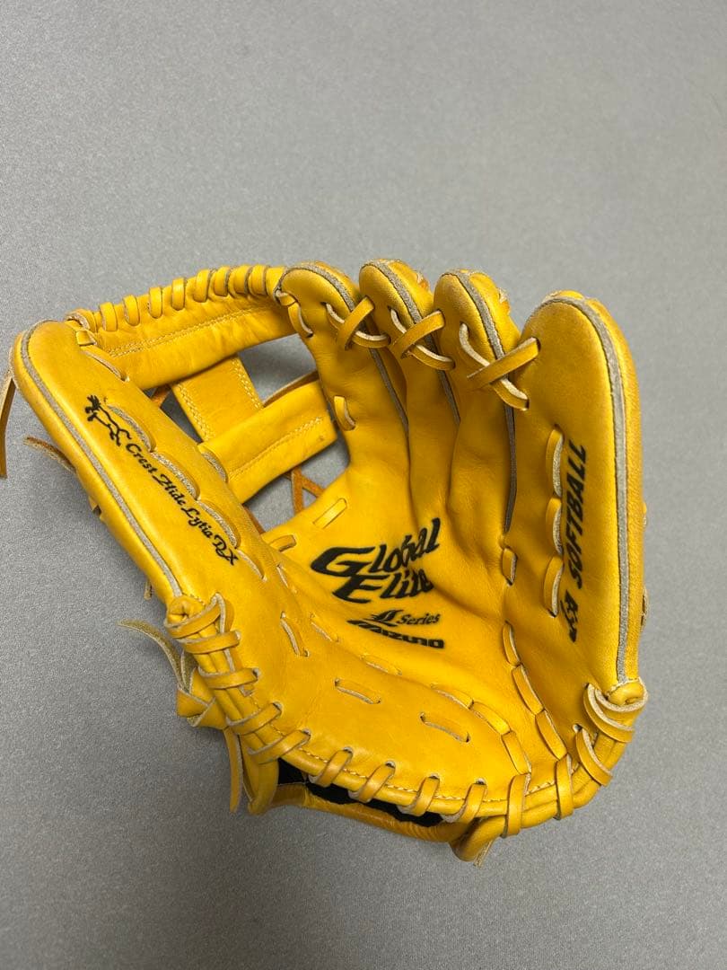 グローブ ミズノ グローバルエリート イエロー 軟式 坂本勇人ウェブモデル