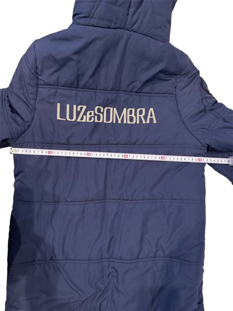 LUZeSOMBRA フード付きロングベンチコート ネイビー