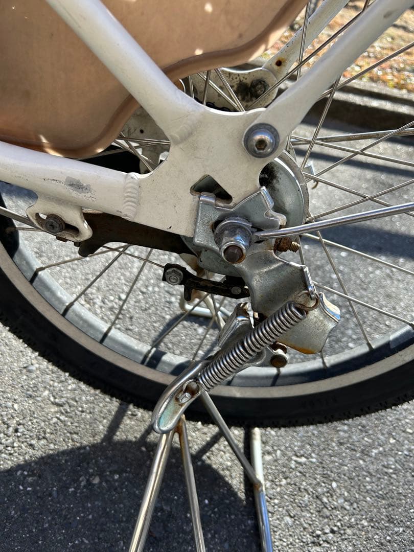 子供乗せ自転車ブリヂストン2人乗り20インチ 白　内装3段変速