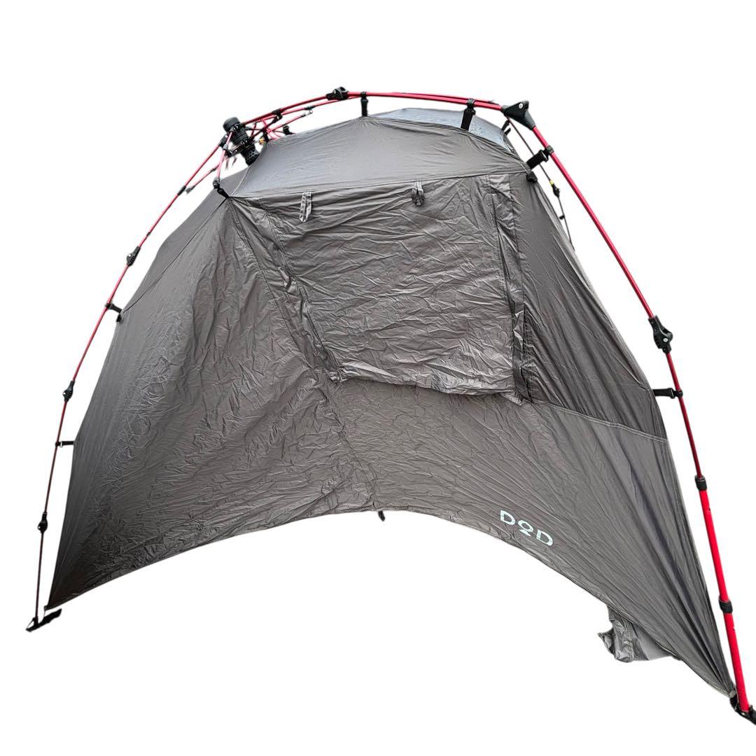 DOD BIKE IN ライダーズバイクインテント グレー　ソロキャンプ