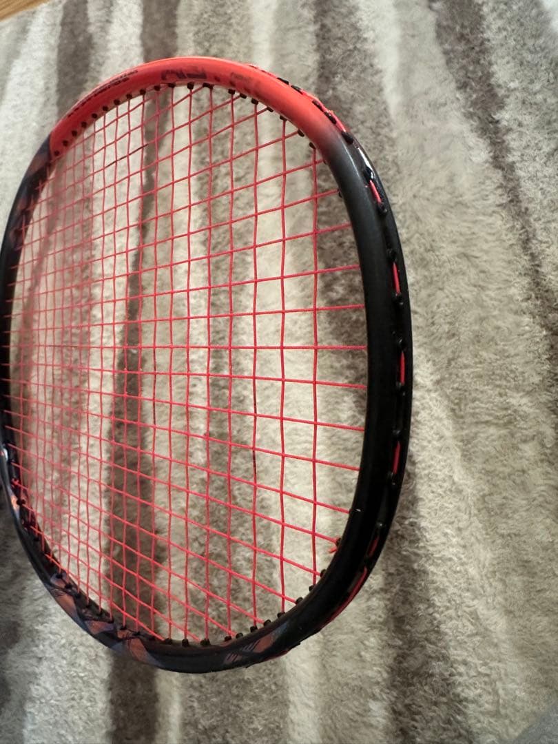 バドミントンラケット ブラック/オレンジ