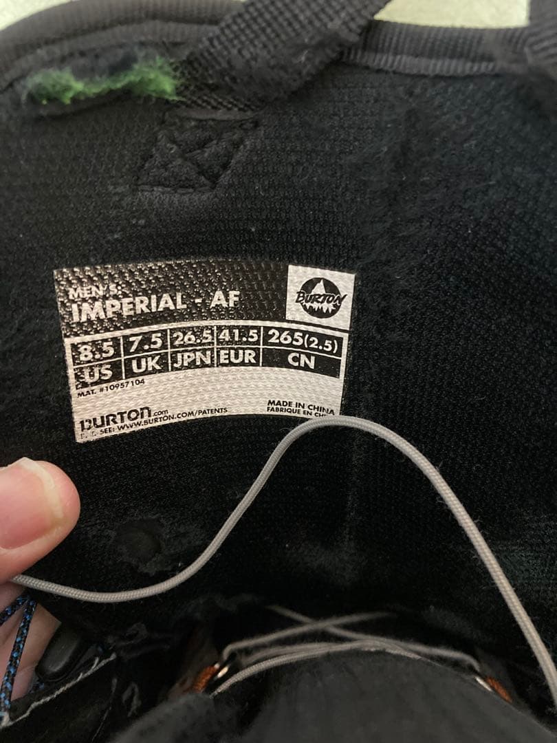 バートン　インペリアル　スノーボードブーツ ブラック ビブラムソール