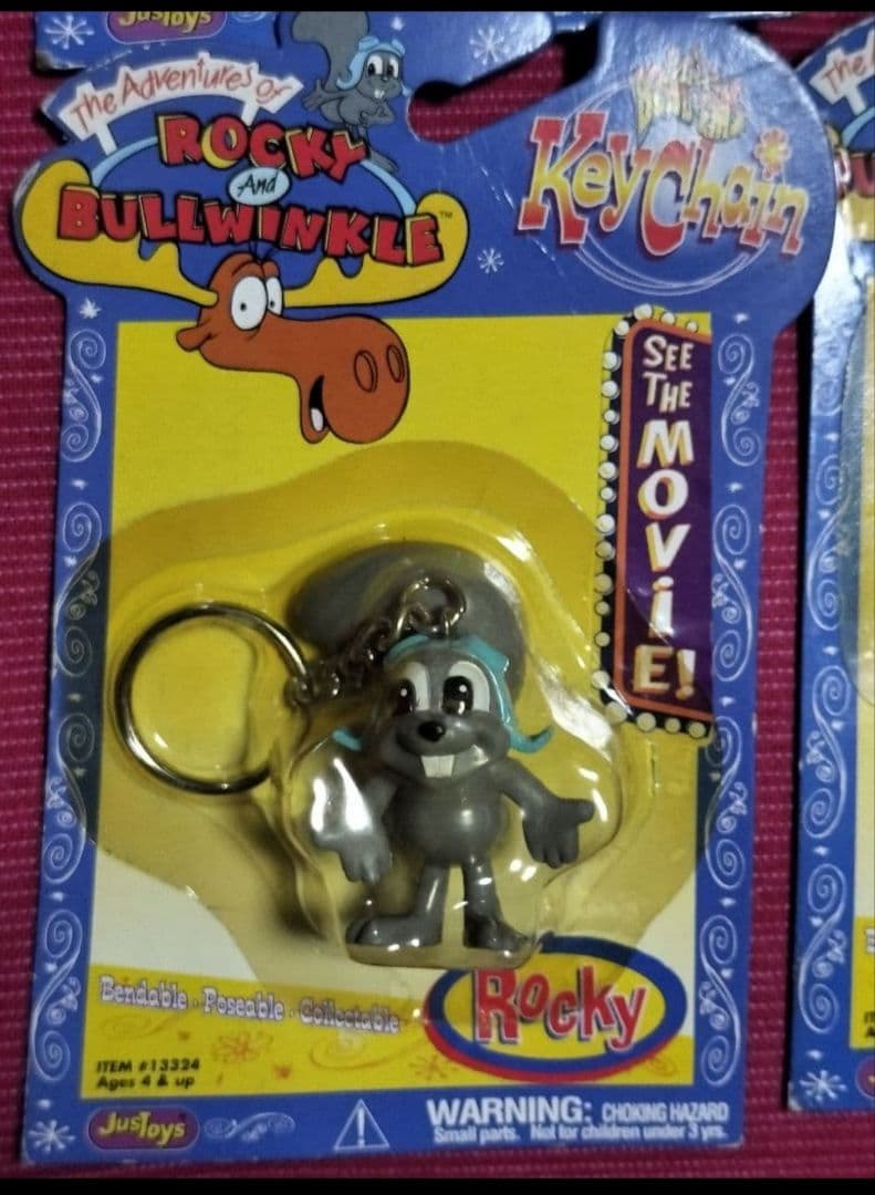 ヴィンテージトイ　ロッキーとブルウィンクルの大冒険　キーホルダー
