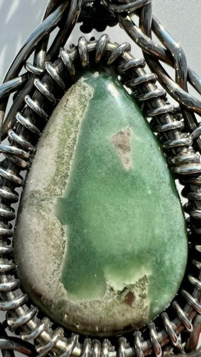 クリソプレーズ シルバー925 天然石 ルース