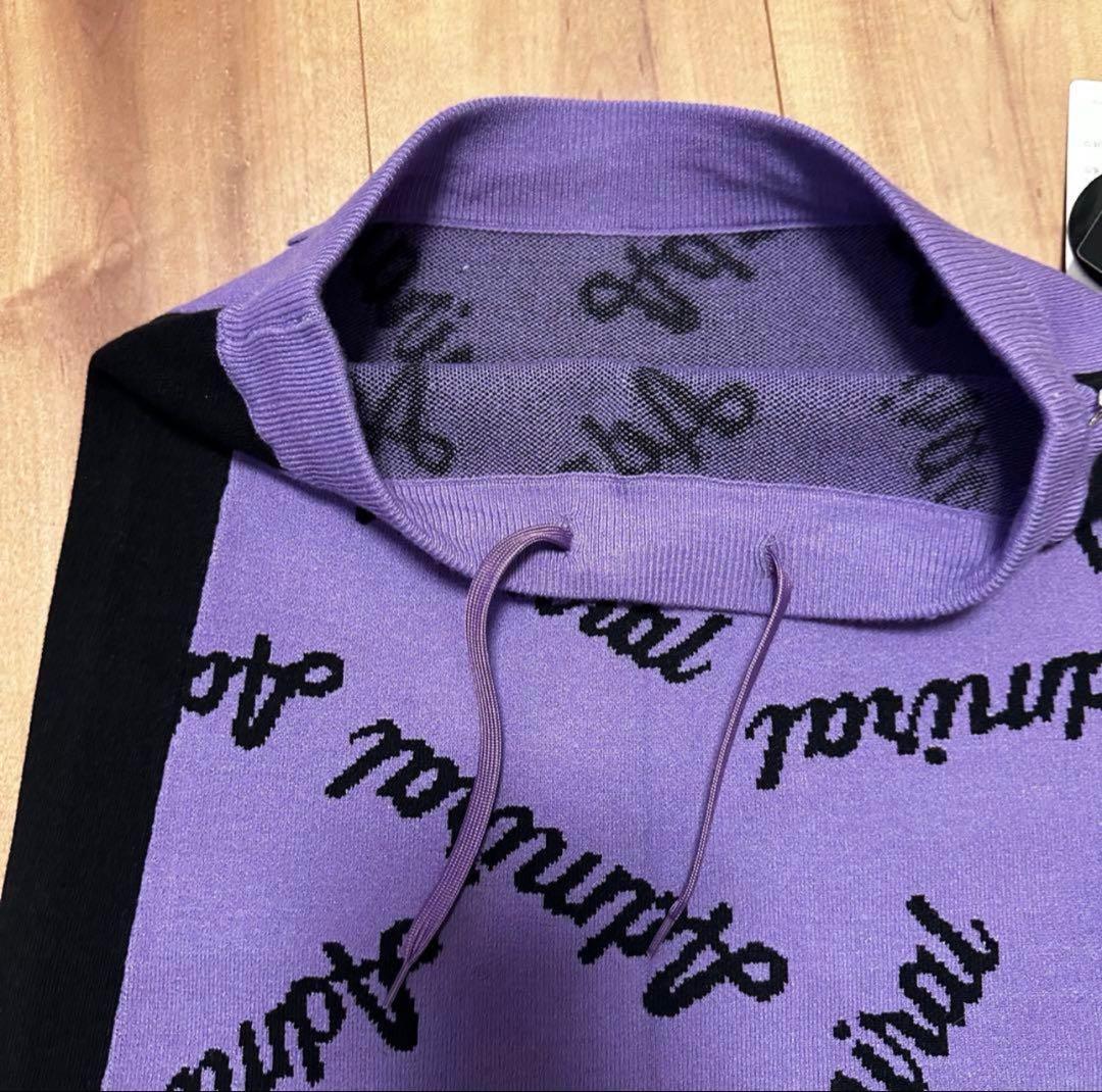 真冬　長袖　フーディ　ニット　スカート　セットアップ　サイズM 秋冬　蓄熱保温