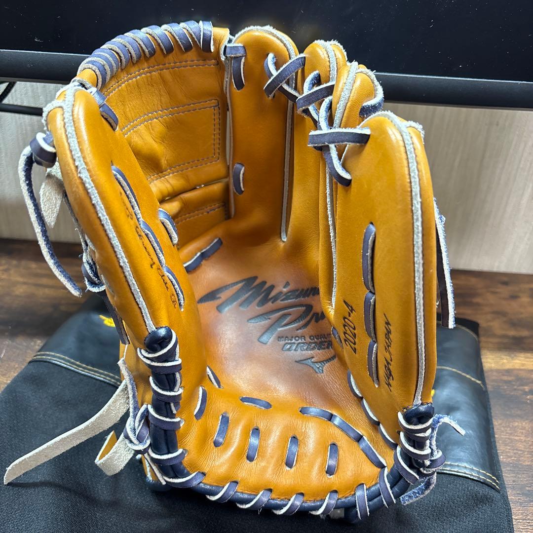 ミズノプロオーダーグローブ　特殊指カバー　田中将大モデル