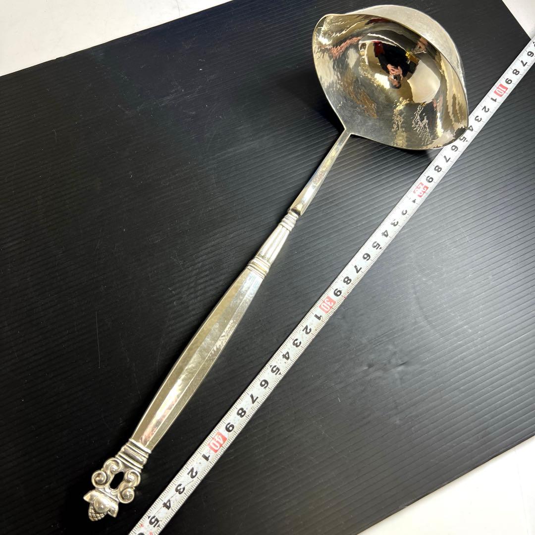 ジョージジェンセン　エコーンsterling925特大グレービーレードル208g