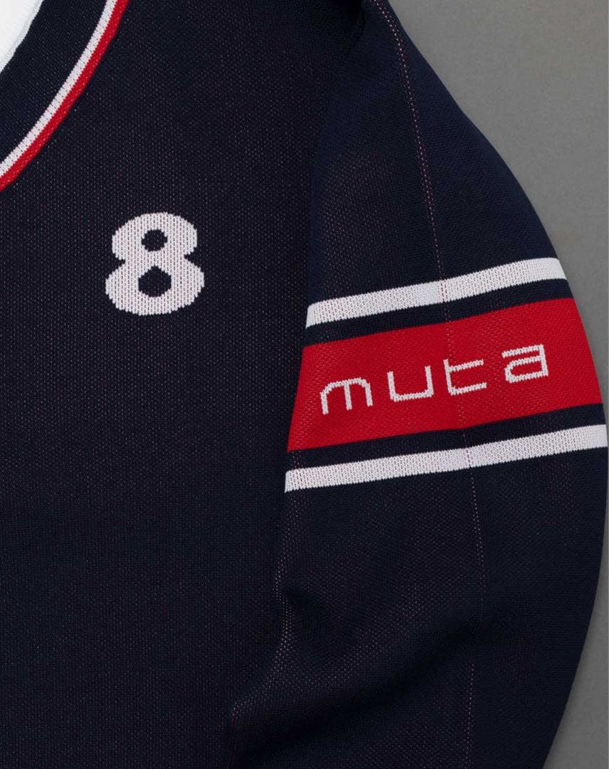 完売品 ムータマリン Vネック カレッジニット プルオーバー