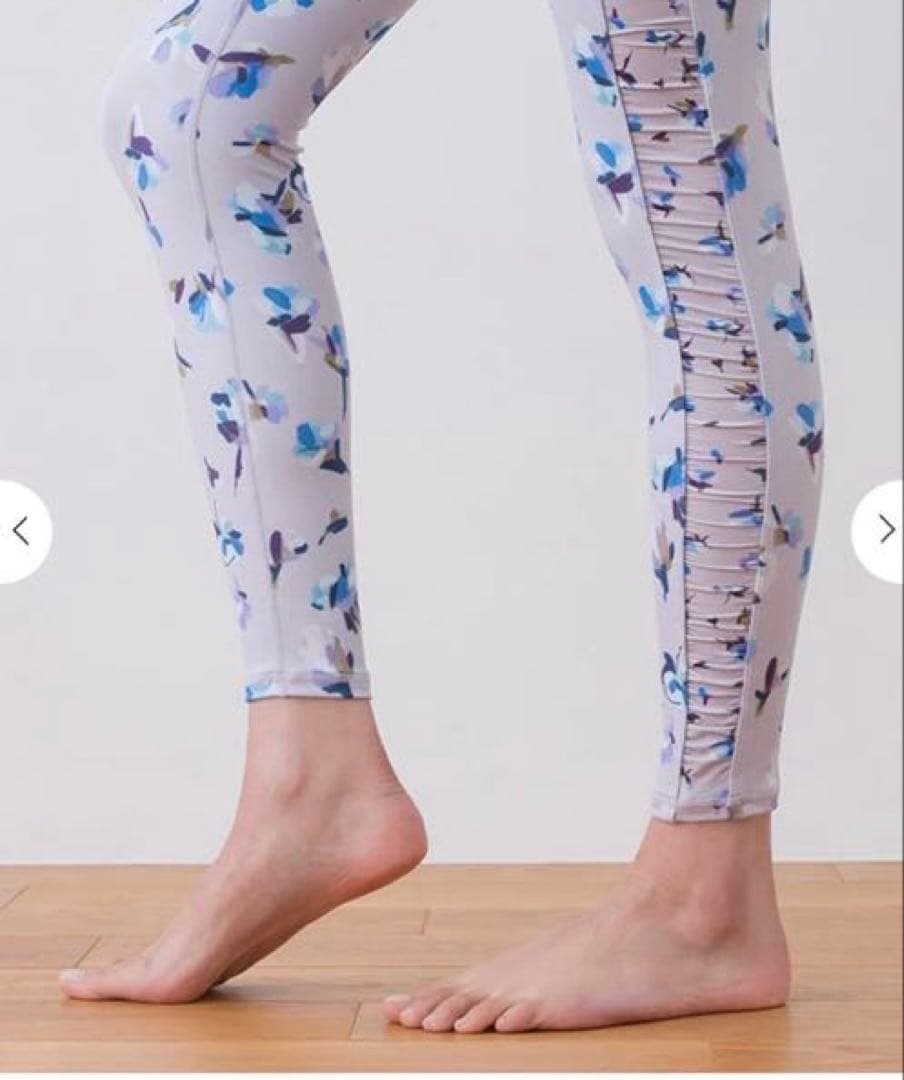 SUKALA ヨガウェア 花柄プリント XSサイズ ローズプリント ライラック