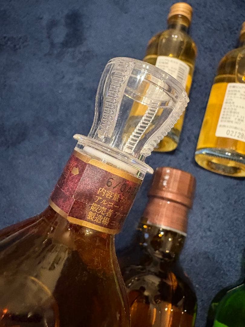 白州・山崎　各180ml 竹鶴・宮城峡・余市・super・VSOP各50ml