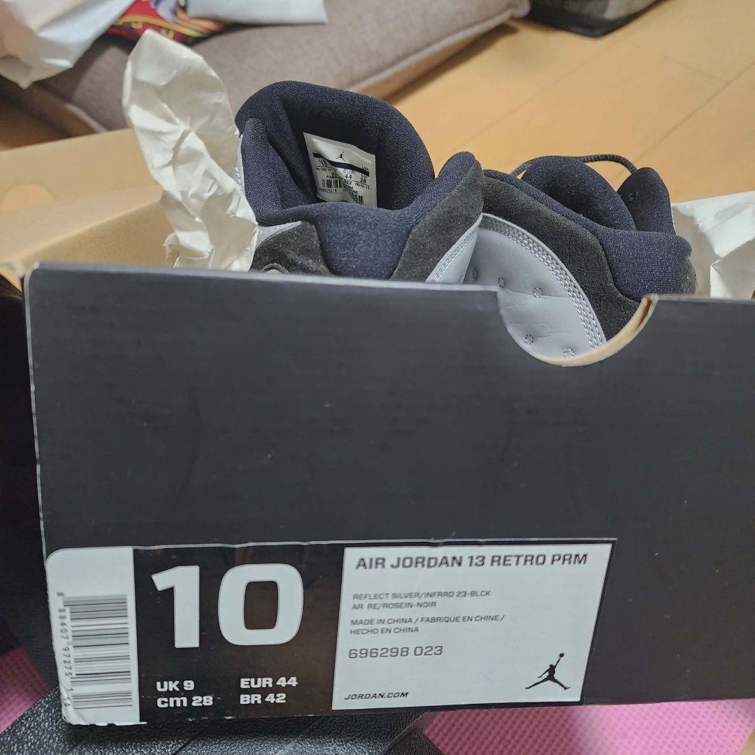 Air Jordan 13 Retro グレー/ブラック/レッド 10