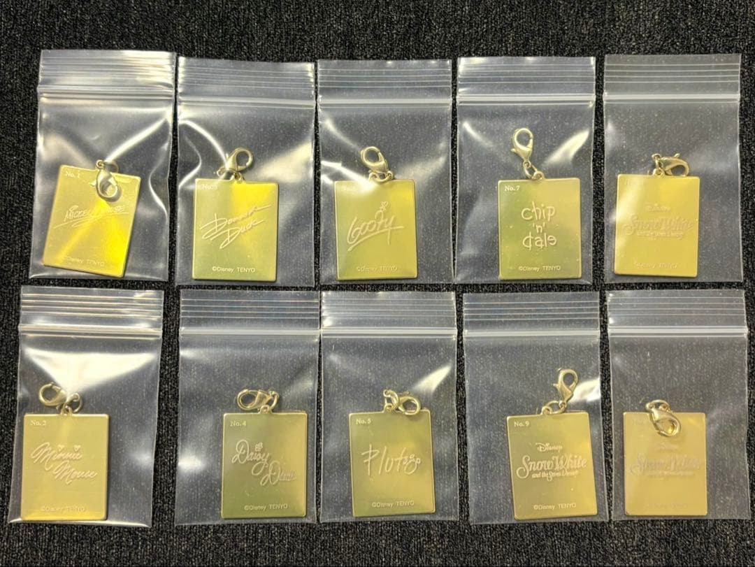 ディズニーフレンズ 金チャームコレクション 全10種 コンプリート