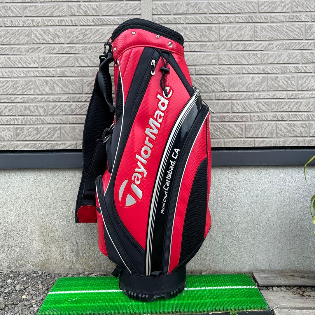 テーラーメイド Carlsbad,CA キャディバッグ 9型　レッド/ブラック