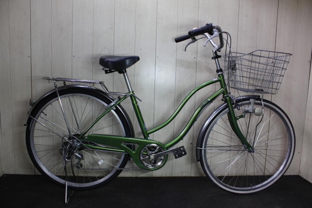 あさひ製カジュリーリラックス 26インチ シマノ6速 LED 軽快シティークロス